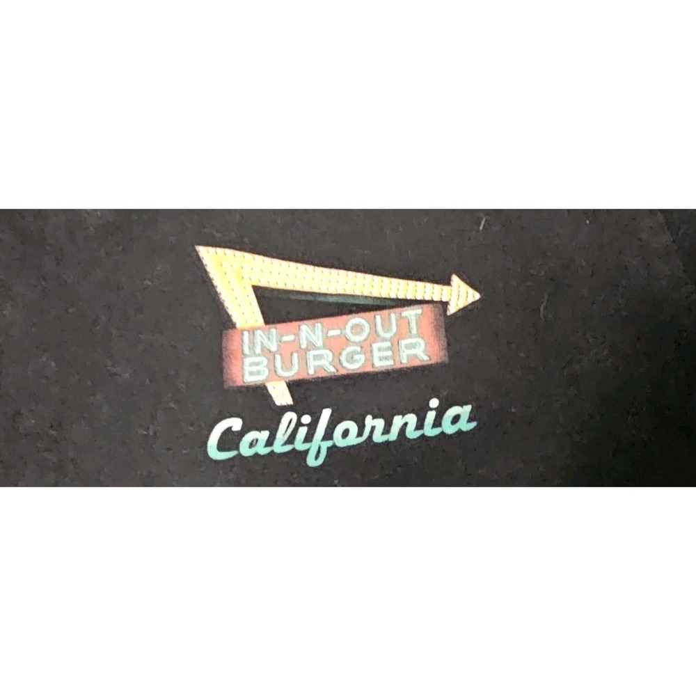 In N Out Burger California Sunset Palm Trees Graphic T Shirt- Cotton. Faded‎ - Picture 5 of 5